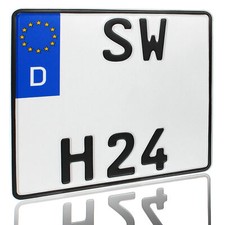 1 Quad Kennzeichen Schwarz