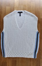 Marc Cain Pullunder,Top  Strickweste Weste in Gr.N2/ 36-38 Neu Weiß/Creme 