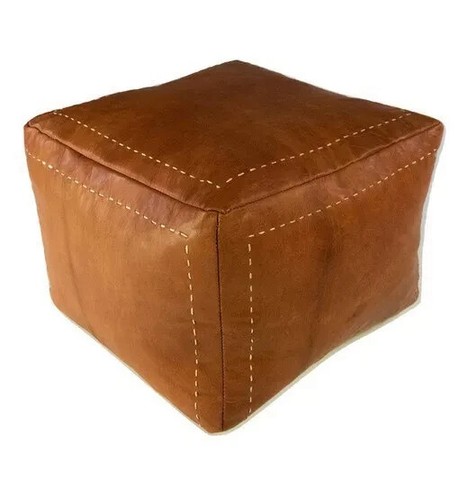 Leder pouf fußbank neu - pouf,