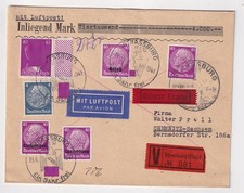 Elsass 2. WK, DR, Lothringen, Luxemburg, Sammlerbrief Strassburg - Chemnitz
