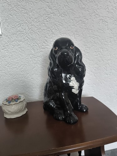 Große vintage keramik hund - keramik,