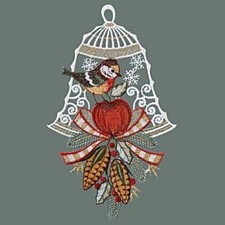 PLAUENER STICKEREI Fensterbild