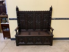 Antik - Neogotische Truhen Bank,  Sensationell - Lieferung möglich!