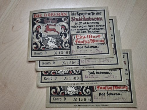 Notgeld fortlaufend bad - notgeld,