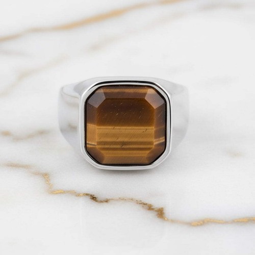 Tigerauge ring edelstein - ring,