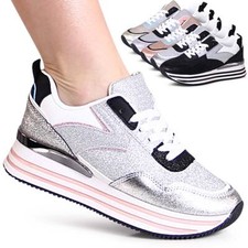 Damenschuhe Plateau Sneaker