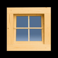 Holzfenster 59 cm - holzfenster,