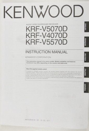 Kenwood audio video surround - kenwood,