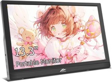 13,3 Zoll USB C tragbarer Monitor 1366x768 LCD Display für Laptop PS4 PC
