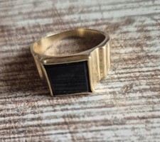 Herrenring Siegelring Onyx 333