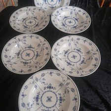 Villeroy &Boch*Heinrich*6 Suppenteller * Amalienburg* Echt Kobalt * Neuwertig *