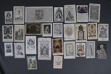 27 x Andachtsbild Votivbild Wallfahrt Madonna Heilige Stich koloriert