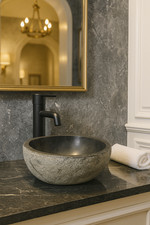 Waschbecken aus Naturstein aus