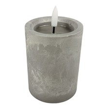 LED-Stumpenkerze in Betonoptik