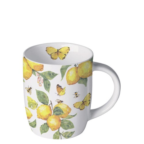 Tasse mit zitronen und - tasse,