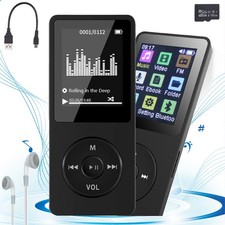 Bluetooth MP3 MP4 Player LCD Display HiFi Bass Musik Spieler FM Radio Audio 16GB