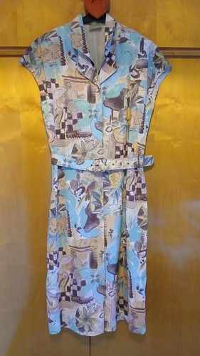 Kleid lang 70er - kleid,