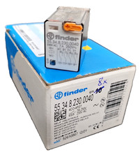 Finder Relais Steckrelais 55.34.8.230.0040 230V AC 250V 7A  4x Wechsler 8 St.