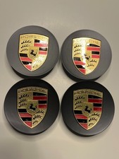 ORIGINAL Porsche Cayenne 911 992 991 Cayenne Taycan Nabendeckel MATTSCHWARZ NEU