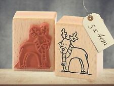 Stempel Rentier mit Schal