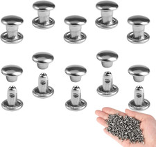 300 Sätze Nieten Leder 6mm