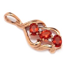 Feueropal Anhänger aus 375er