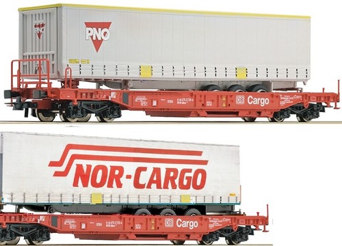 Roco cargo taschenwagen - roco, 2x
