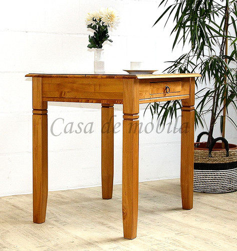 Massivholz esstisch 80x80x65cm - massivholz,