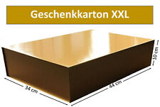 Premium-Geschenkkarton Abm. 34 x 44 x 10 cm gold glänzend mit Magnetverschluss