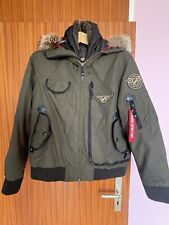 Daniel Hechter Herren Jacke m. Weste Kapuze m.Fell Gr.52 Khaki Bomberjacke TOP 