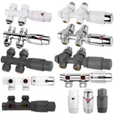 Anschlussgarnitur Mittelanschluss/Radiator Valves Thermostat Für Badheizkörper