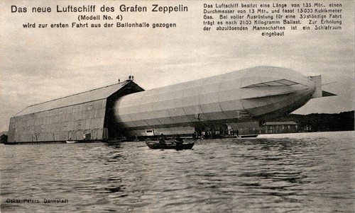 Zeppelin luftschiff wird - ak,