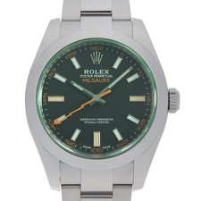 ROLEX Milgauss Grün Glas
