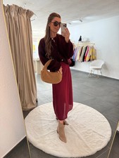 Satinrock Damen "Lou" Weinrot