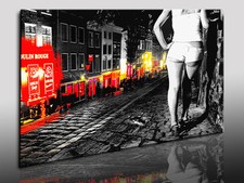 Amsterdam red, Fotoleinwand24