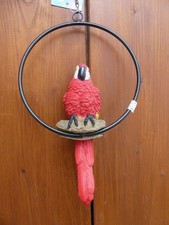 Papagei Figur im Metall Ring