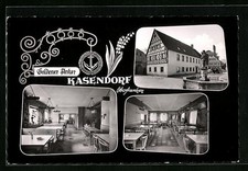 Ansichtskarte Kasendorf /Ofr., Gasthof und Pension Goldener Anker 1962 