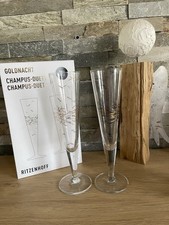 Ritzenhoff Goldnacht Sektgläser Champagnergläser, 2 Stück