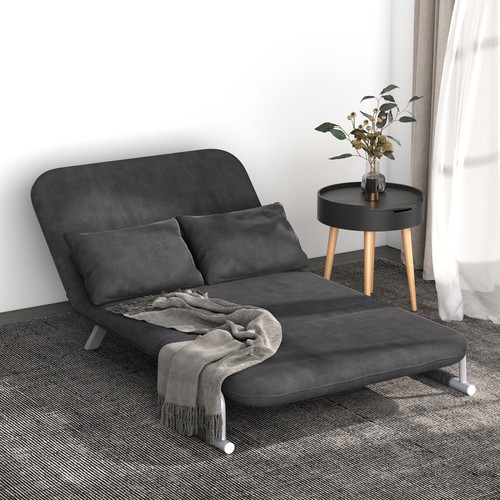 Homcom doppelsofa mit armlehne - mit,