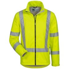 Elysee Warnschutz Softshelljacke Warnjacke gelb orange Reflexstreifen S-XXXXL