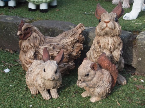 Hase eichhörnchen huhn figur - eichhörnchen,