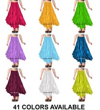 Satin Knöchellang Bauchtanz 6 Yard Rock Spinnrock Tribal Dance S32