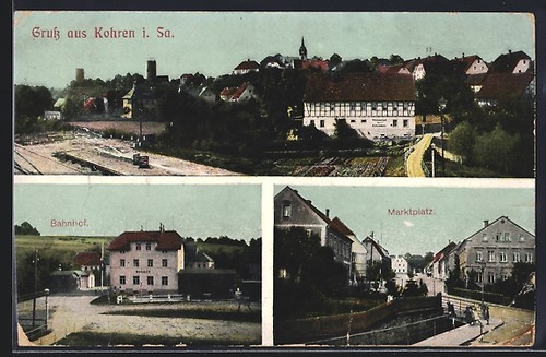 Kohren bahnhof totalansicht - kohren,, bahnhof,