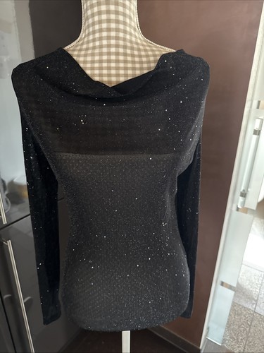 Glitzer shirt schwarz - glitzer,