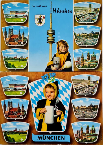 Postkarten lot münchen - postkarten, 2