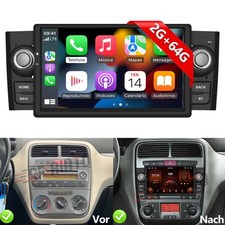 Android 15 Carplay Für Fiat Grande Punto Linea 2007-2012 GPS Navi 64GB Autoradio