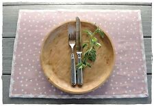 STARS STERNE rosa Tischset, Platzdeckchen 33x48cm Artefina Design Denmark