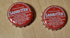 2 x Sanbitter Kronkorken - Sammlung - Hobby - Bottle Caps