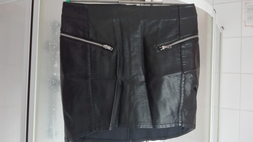 Leder mini rock - mini, h&m