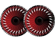 2x Zomo Slipmats - Dance - rot